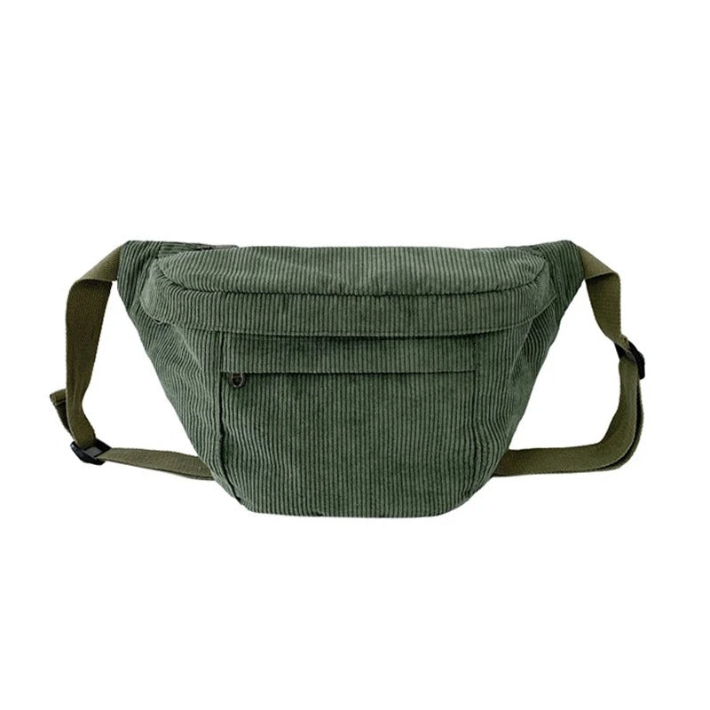 Grand sac banane velours