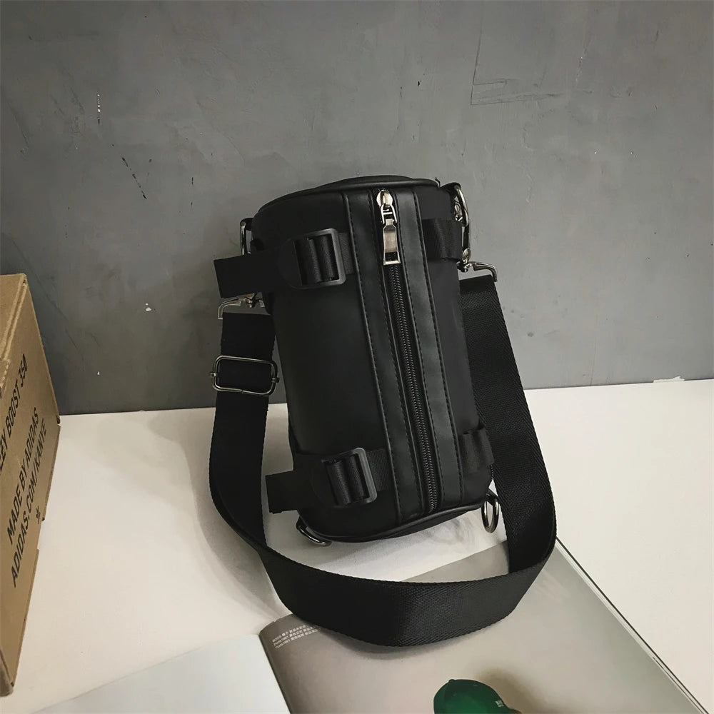 Sacs à bandoulière imperméables en Nylon pour femmes, pochette d'outillage pour Couples, sacs Hip Hop de rue, sacs à main de luxe unisexe, sacoches baril