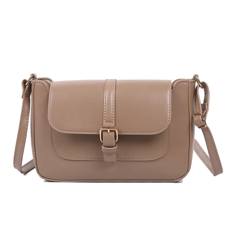 Sacs à bandoulière Vintage en cuir PU pour femmes, sacs à main tendance et bourse rétro, petit sac messager féminin