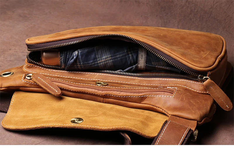 sac banane bandouliere cuir