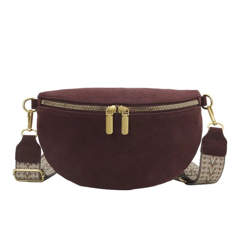 Sac banane daim femme