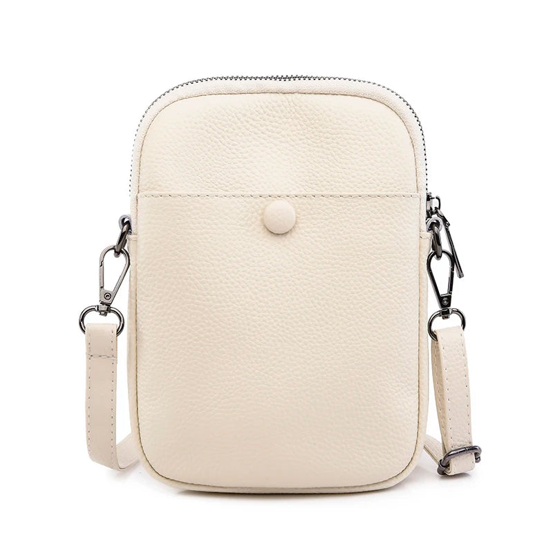 Sac à main 100% cuir véritable pour femme, sac à main de luxe en cuir de vache, sac à bandoulière initié, mode féminine, sac messager
