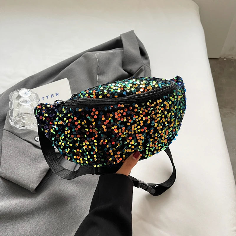 Sac banane sequin