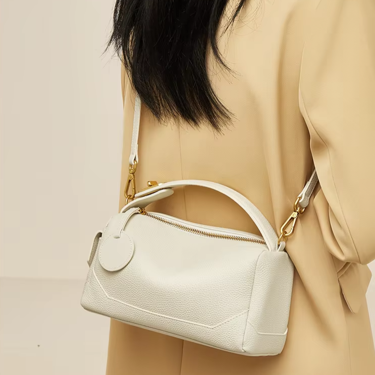 FOXER 2026 Nouveau Sac à Bandoulière pour Femme en Cuir Véritable, Sac à Main Grande Capacité, Sac Bandoulière Polyvalent pour Femme, Sac Oreiller