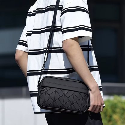 Modèle de mode hommes sac à bandoulière de haute qualité en cuir PU sacs à bandoulière pour hommes élégant hommes sac à bandoulière téléphone sac Bolsa