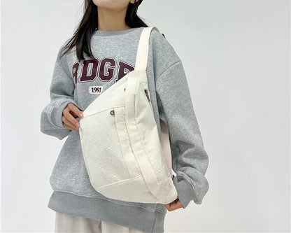 Grand sac banane velours