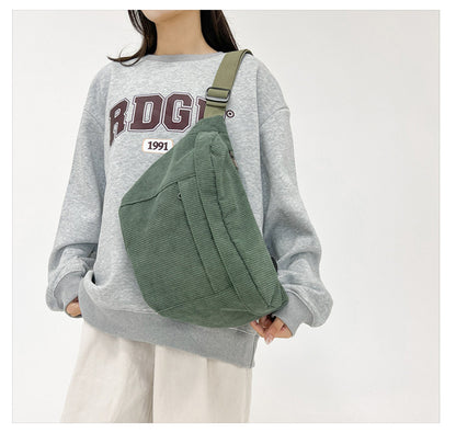 Grand sac banane velours