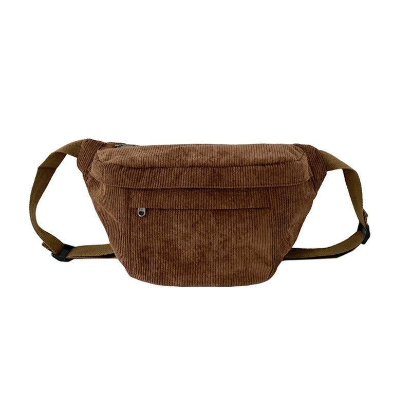 Grand sac banane velours