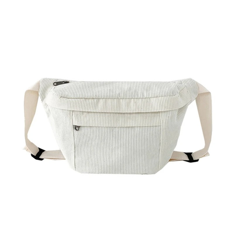 Grand sac banane velours