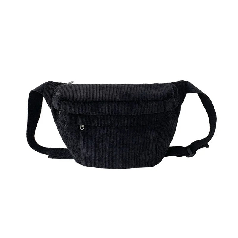 Grand sac banane velours