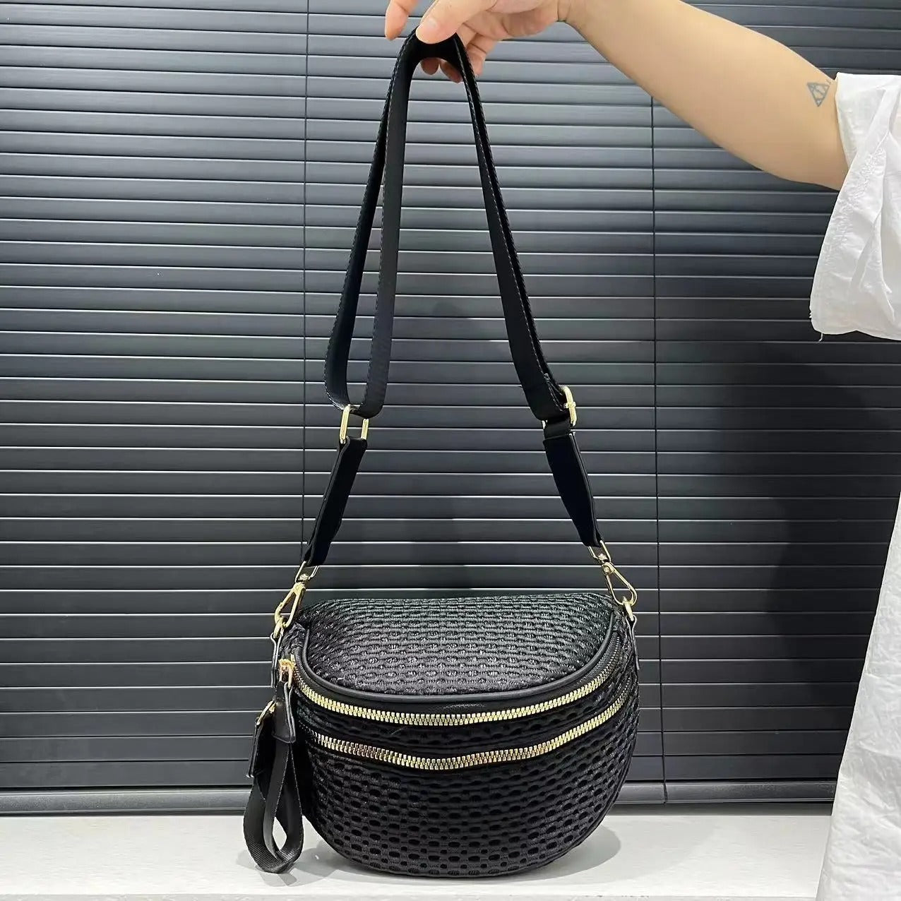 Sac banane tressé