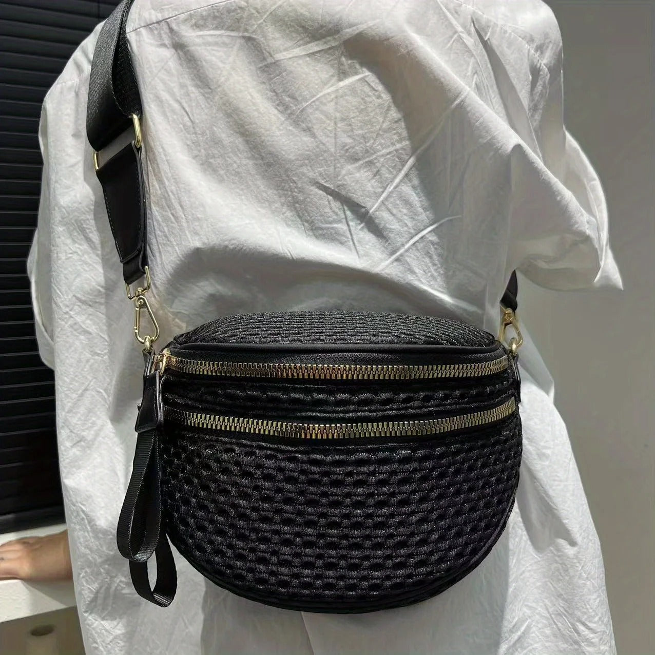 Sac banane tressé