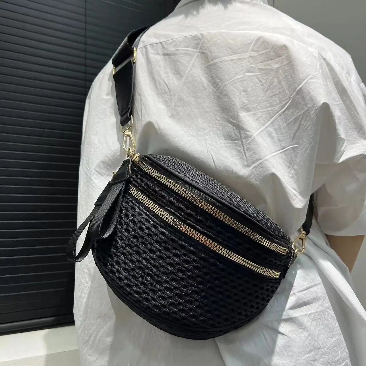 Sac banane tressé