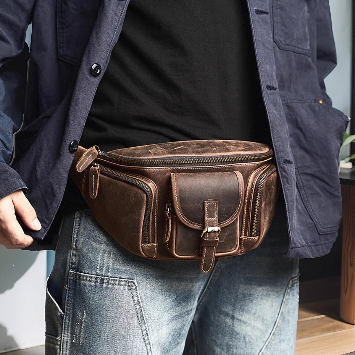 Sac banane grande taille homme