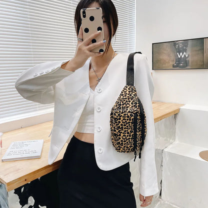 Sac banane motif leopard