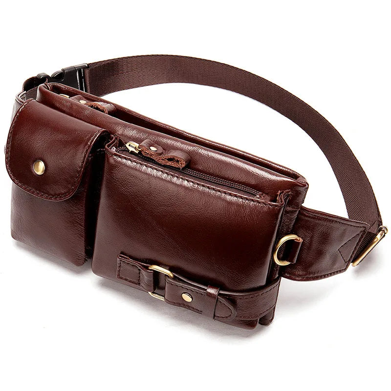 Sac banane multi poches cuir