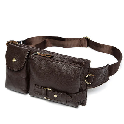 Sac banane multi poches cuir