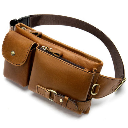 Sac banane multi poches cuir