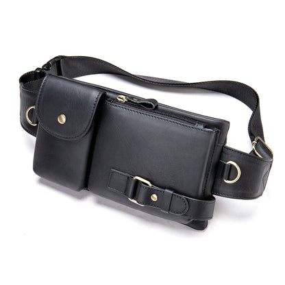 Sac banane multi poches cuir