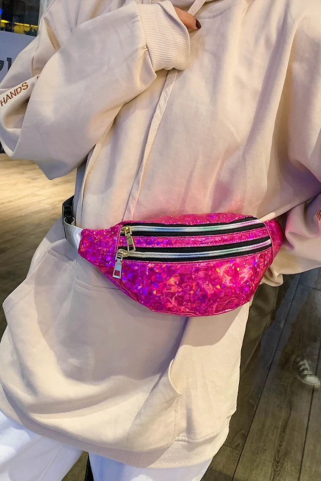 Sac banane femme sequin