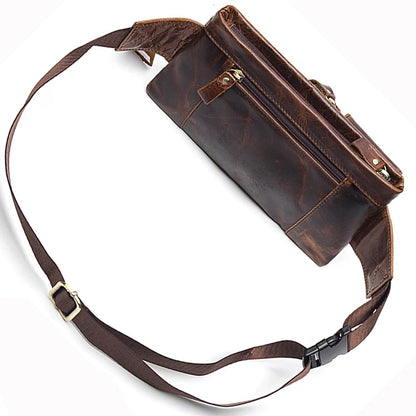 Sac banane multi poches cuir