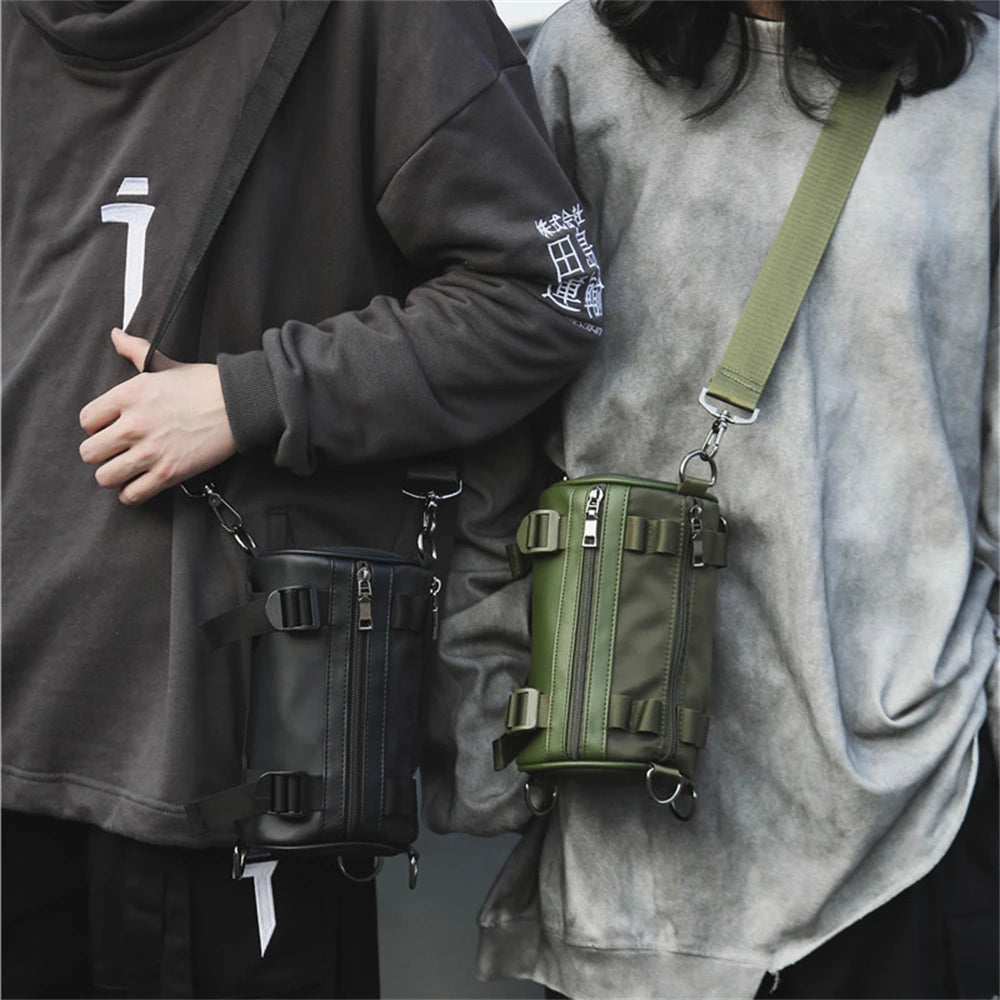 Sacs à bandoulière imperméables en Nylon pour femmes, pochette d'outillage pour Couples, sacs Hip Hop de rue, sacs à main de luxe unisexe, sacoches baril
