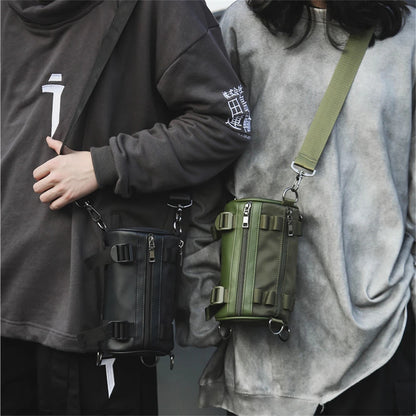 Sacs à bandoulière imperméables en Nylon pour femmes, pochette d'outillage pour Couples, sacs Hip Hop de rue, sacs à main de luxe unisexe, sacoches baril