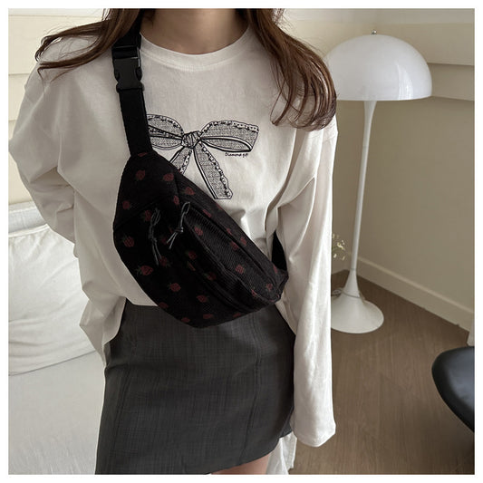 Banane en velours femme