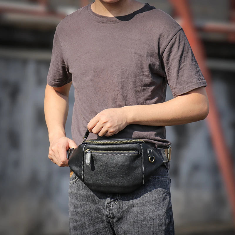 Sac banane vintage homme