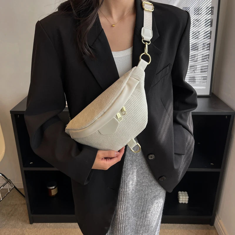 Sac bandoulière velours