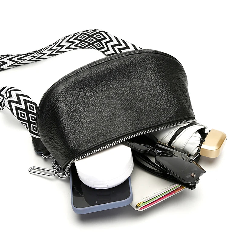 Sac banane femme cuir