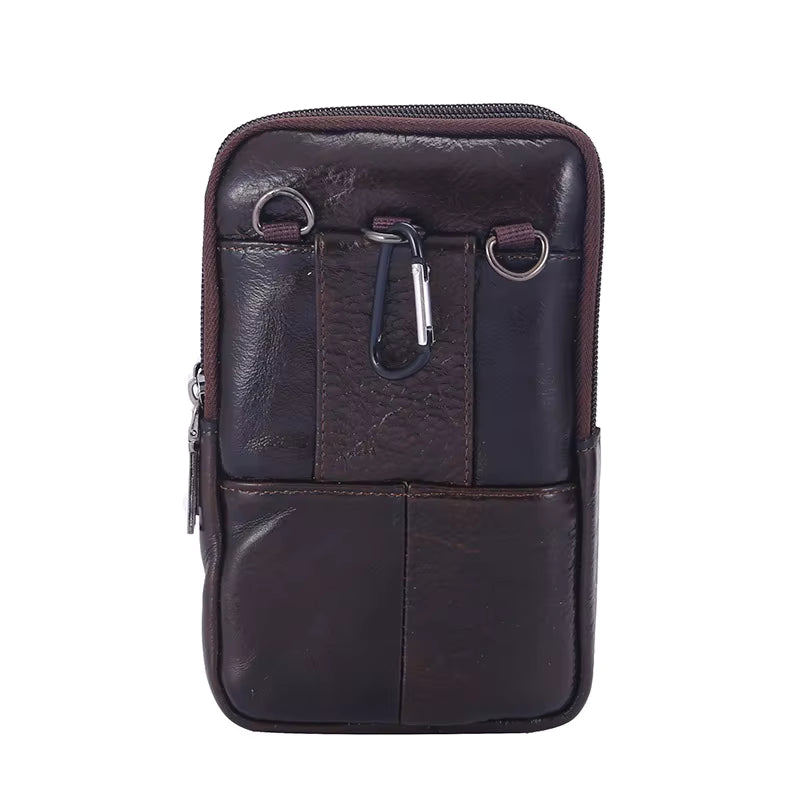 Pochette cuir ceinture homme