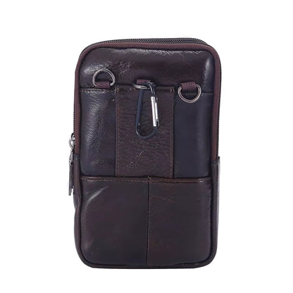 Pochette cuir ceinture homme