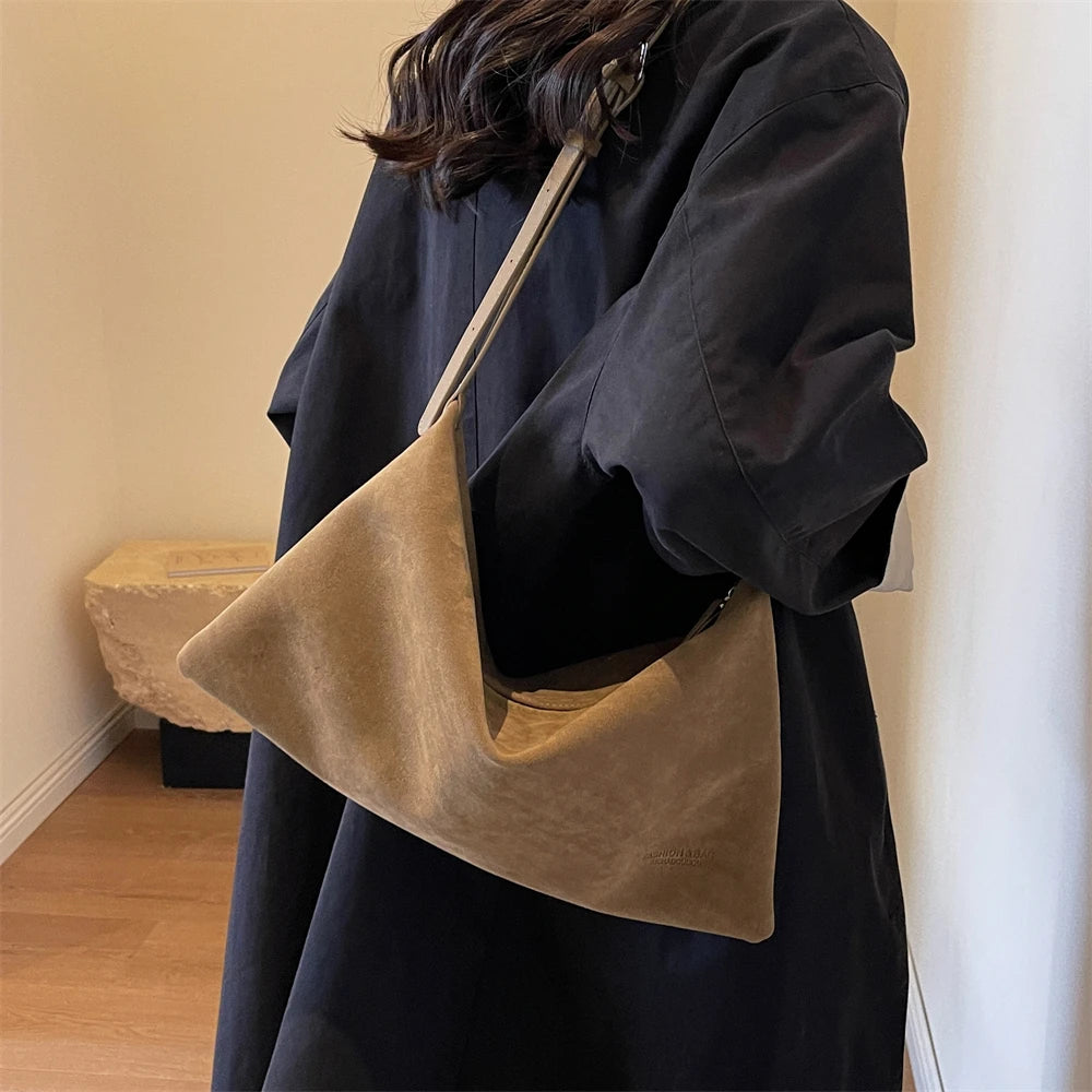 sac a mains femme sac bandouillère femme Sacs à bandoulière vintage pour femmes, sac messager en daim souple, sac Hobo, grande capacité, sacs à main de créateur de luxe, fourre-tout initiés, mode 2024