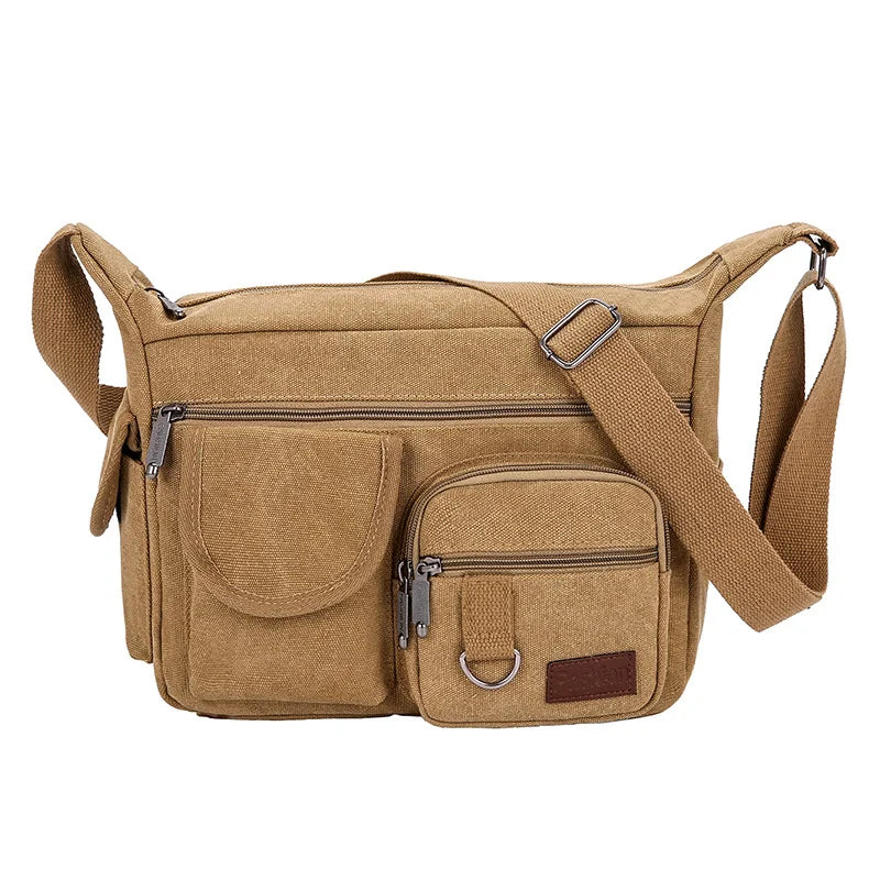 Sac à bandoulière décontracté pour homme, sac de voyage, sac à bandoulière en toile pour homme, sacs messagers de luxe, sac à main de haute qualité, sac de poitrine