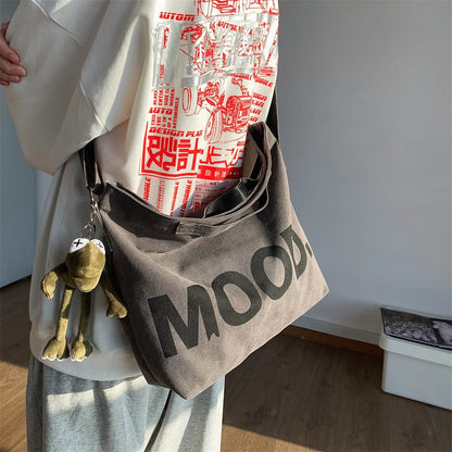 sac a main femme sac de cours grand sac à main femme sac bandouillere femme Sac fourre-tout en toile de qualité pour femmes, fourre-tout de grande capacité avec pendentif, sacoche à bandoulière