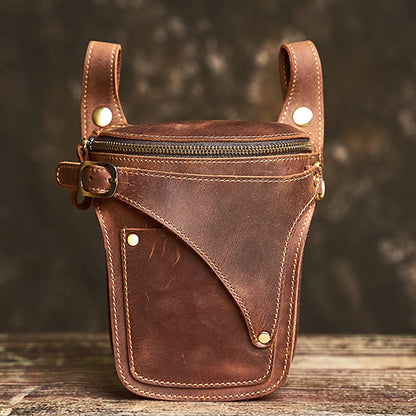 Pochette ceinture homme cuir