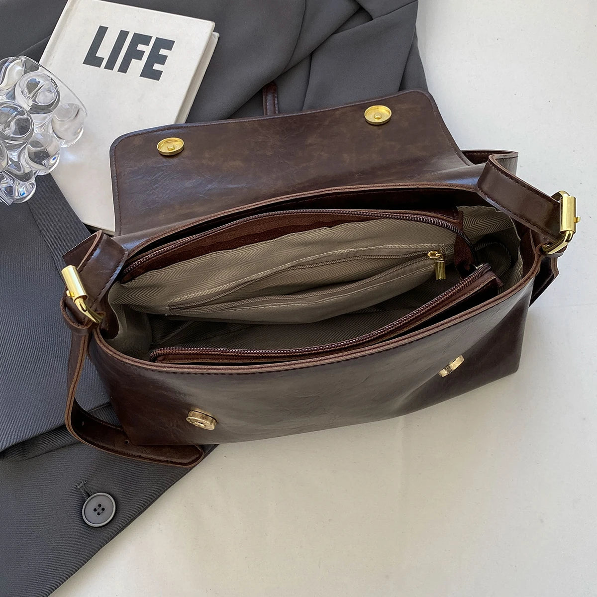 Sac à bandoulière pour femmes d'âge moyen et âgées, sac pour belle-mère, élégant, simple épaule, petit sac à dos