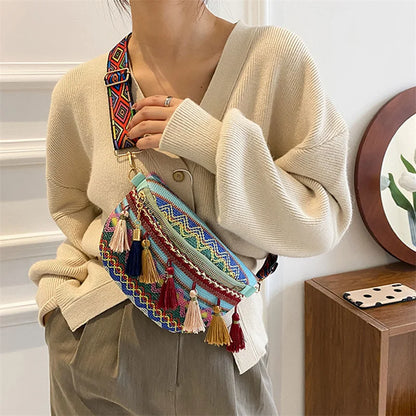 Sac banane brodé