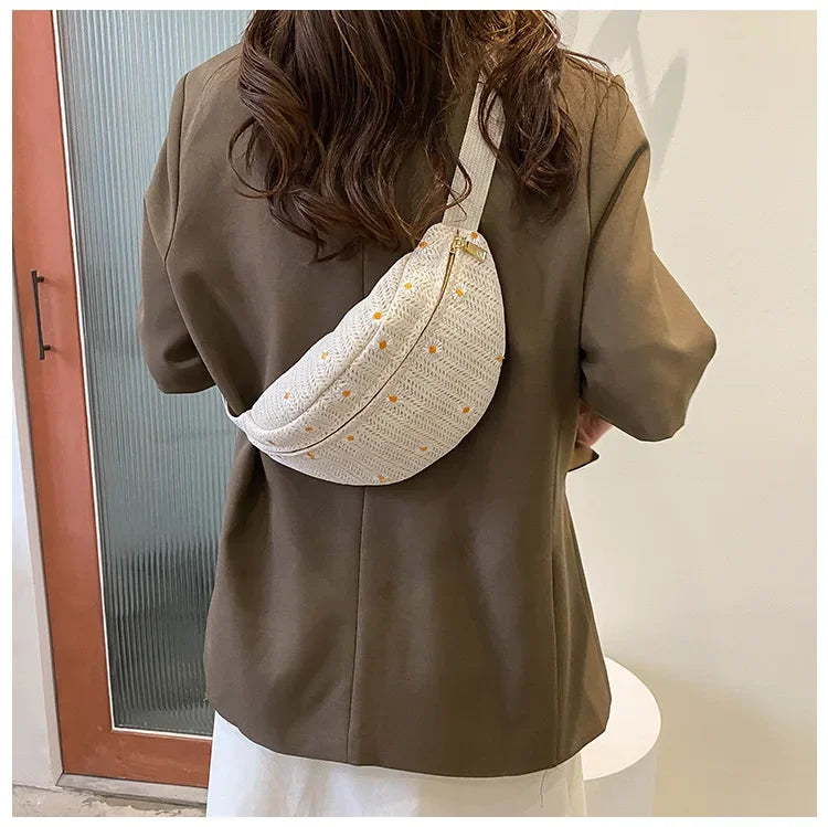 Sac banane fleurs
