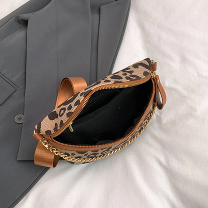 Sac banane bandoulière leopard