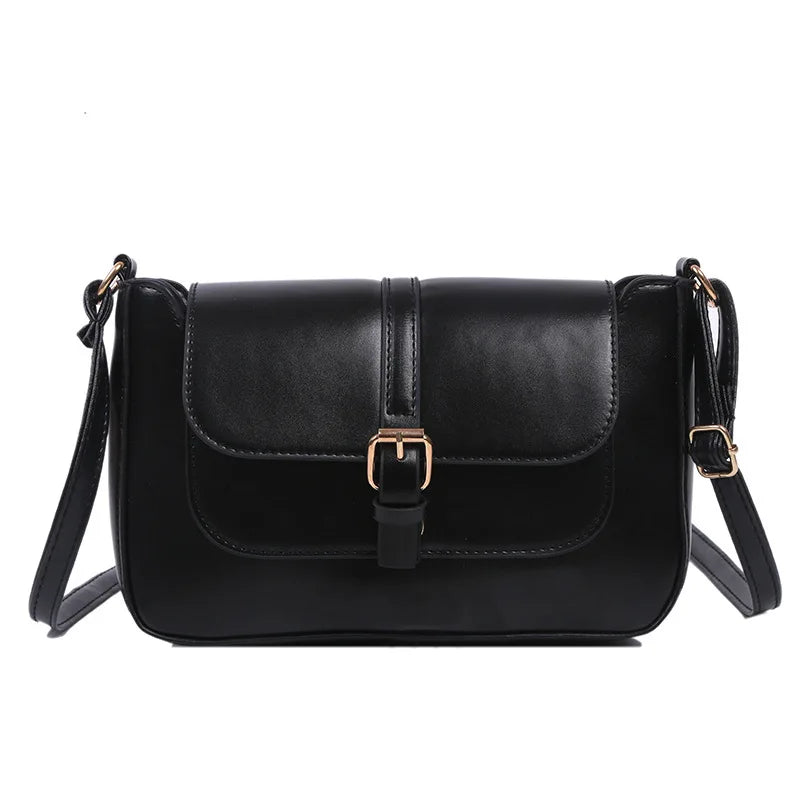 Sacs à bandoulière Vintage en cuir PU pour femmes, sacs à main tendance et bourse rétro, petit sac messager féminin