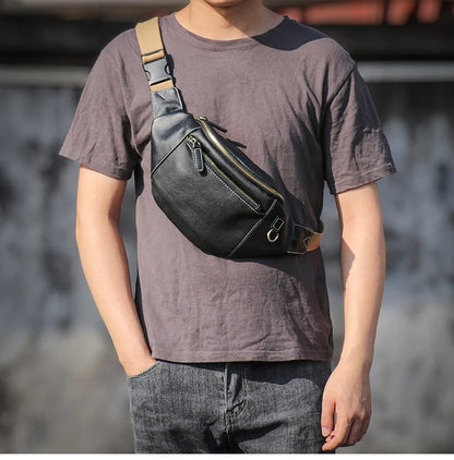 Sac banane vintage homme