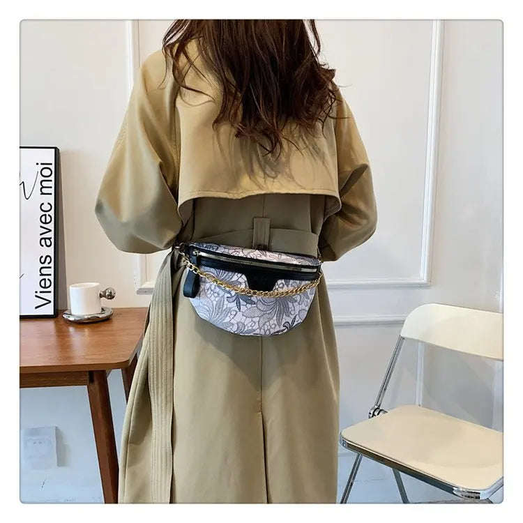 Sac banane fleuri