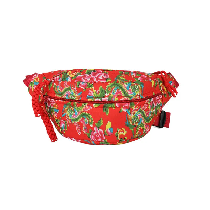 Sac banane à fleurs