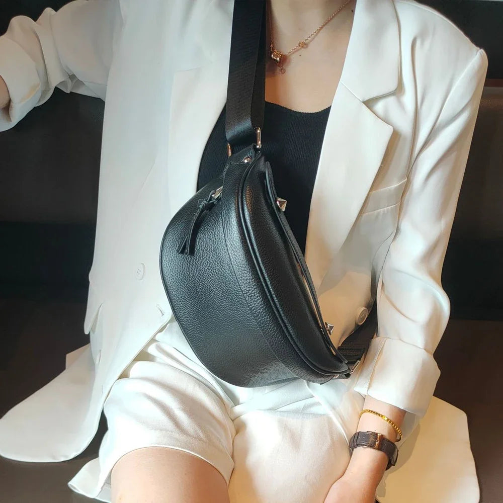 Sac banane cuir luxe