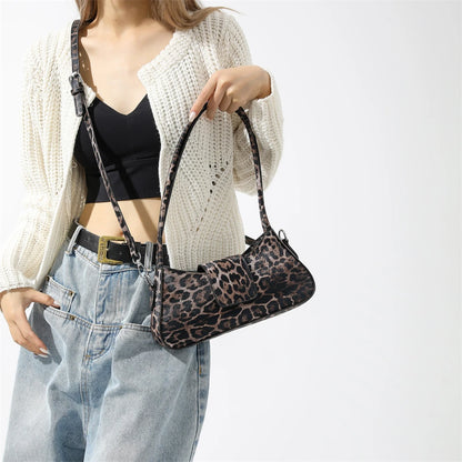 sac de luxe femme sac a main femme bandoulière MOODS-Mini sac à bandoulière imprimé léopard pour femme, sacs initiés sous les bras, style français, sacs à main de créateur de luxe, dernier cri, 2024
