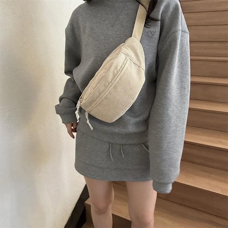 Banane velours côtelé femme