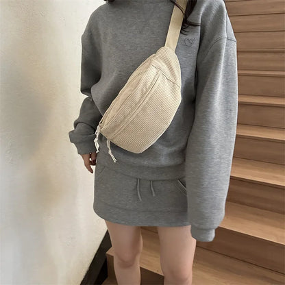 Banane velours côtelé femme