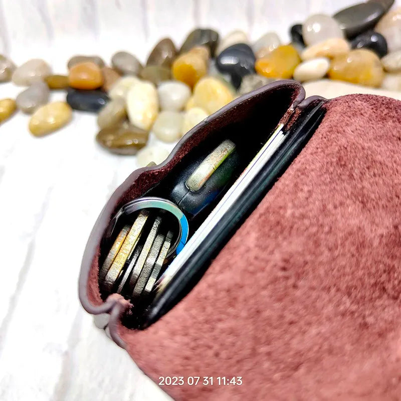 Pochette cuir homme ceinture